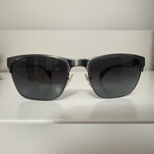 Prada Black & Steel Gray Sunglasses
